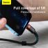 Baseus Cafule Series Type-C to Lightning Cable - 20W PD Fast Charge & 480Mbps High-Speed Data Transfer, Nylon Braided, 1M - Black